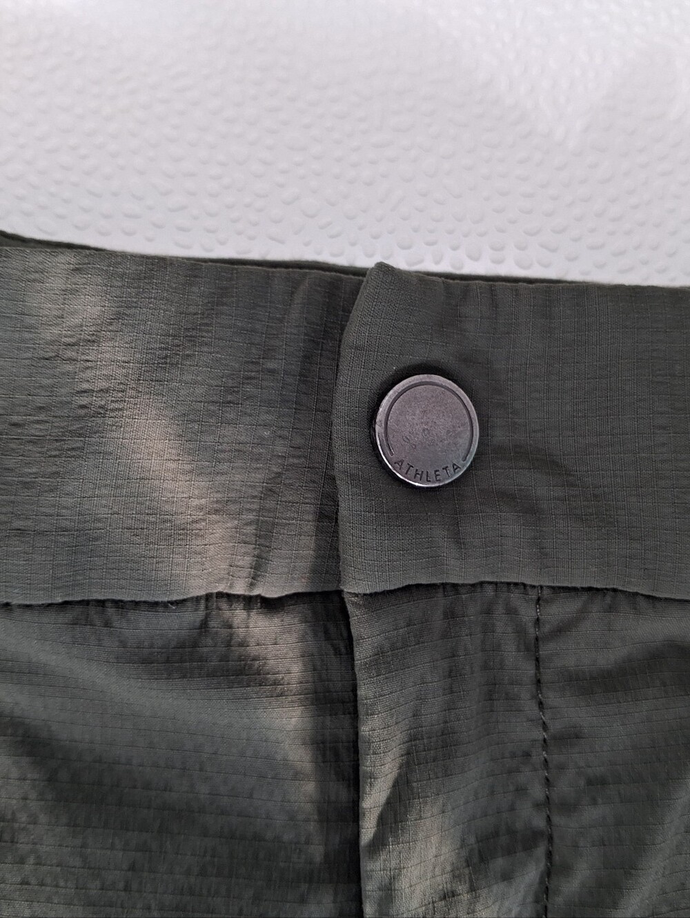 Athleta Olive Green Utility Athletic Shorts - Picture 2 of 5